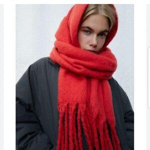 2 Urban Outfitters Woven Blanket, fringes scarves